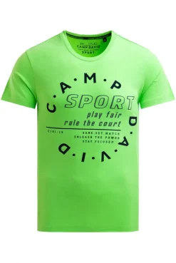 T-Shirt mit Logo Artwork tech green