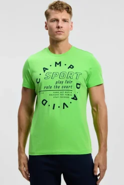 T-Shirt mit Logo Artwork tech green