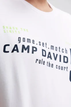 T-Shirt mit Logo Artwork white