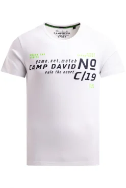 T-Shirt mit Logo Artwork white