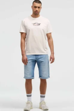 T-Shirt mit Photoprint auf dem Rücken ivory