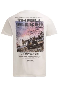 T-Shirt mit Photoprint auf dem Rücken ivory