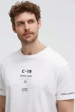 T-Shirt Relaxed Fit mit Artworks opticwhite