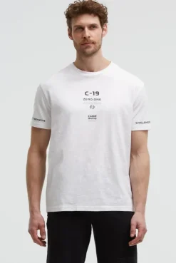 T-Shirt Relaxed Fit mit Artworks opticwhite
