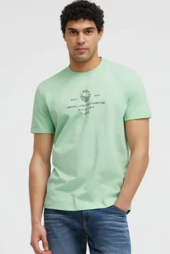 T-Shirt Relaxed Fit mit Backprint light mint