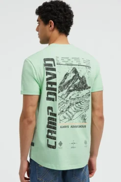 T-Shirt Relaxed Fit mit Backprint light mint