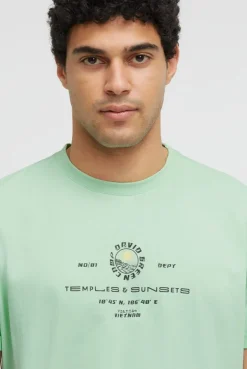 T-Shirt Relaxed Fit mit Backprint light mint