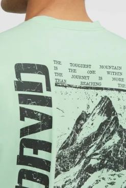 T-Shirt Relaxed Fit mit Backprint light mint