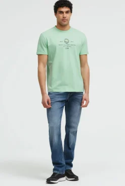 T-Shirt Relaxed Fit mit Backprint light mint