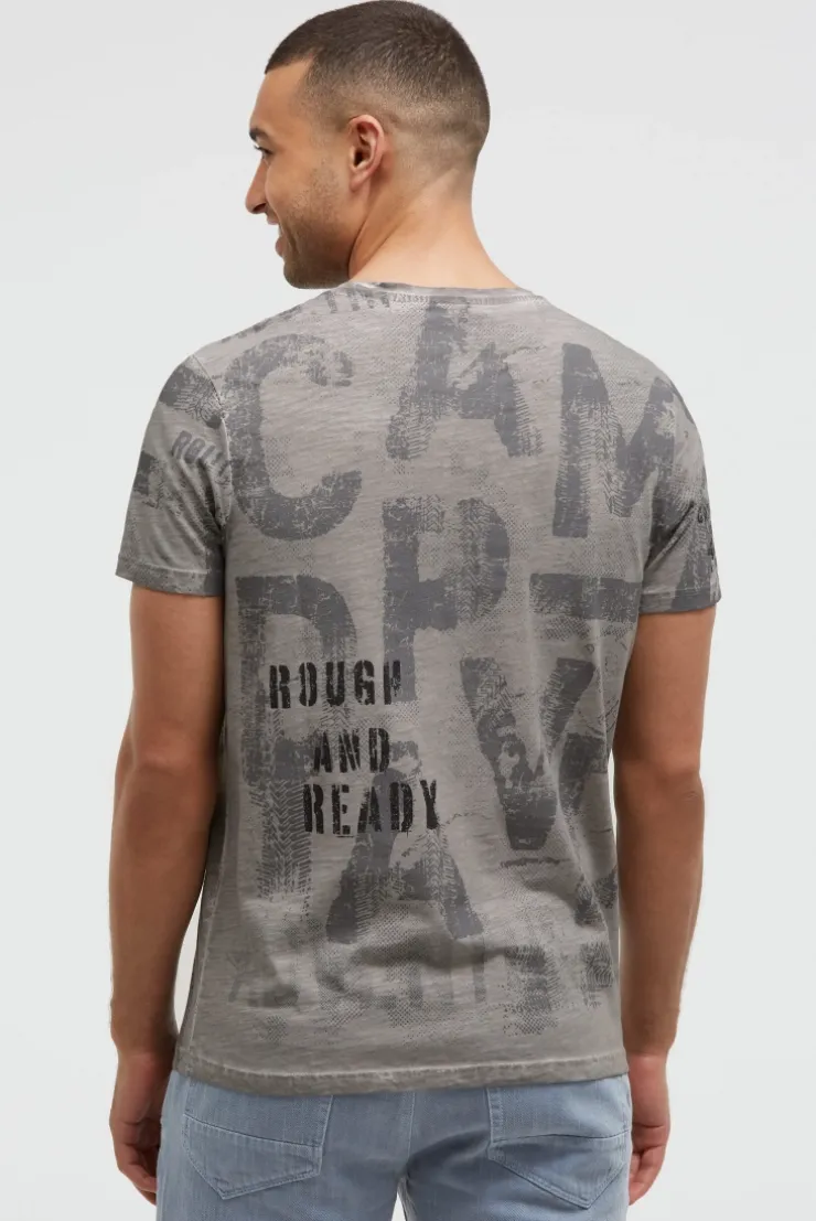 T-Shirt Rundhals mit All Over Print shadow