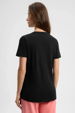 T-Shirt Rundhals mit Artwork black
