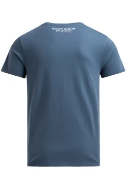 T-Shirt Rundhals mit Artwork harbour blue