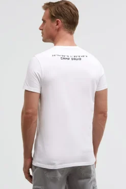 T-Shirt Rundhals mit Artwork opticwhite