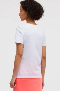 T-Shirt Rundhals mit Artwork opticwhite