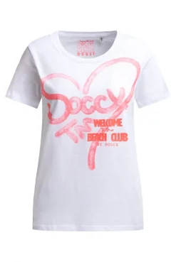 T-Shirt Rundhals mit Artwork opticwhite