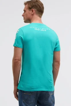 T-Shirt Rundhals mit Artworks island green