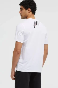 T-Shirt Rundhals mit Frontprint opticwhite