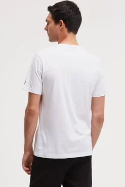 T-Shirt Rundhals mit Photoprint opticwhite