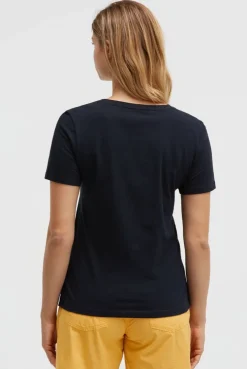 T-Shirt Rundhals mit Rubber Print blue navy