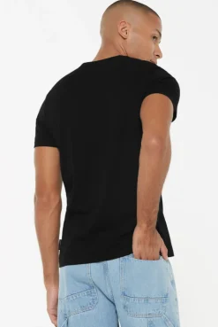 T-Shirt V-Neck, 2er-Pack black / black