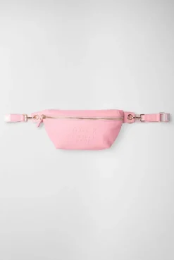 Umhängetasche mit Intarsia-Webriemen french rose