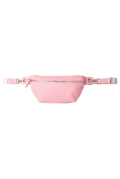 Umhängetasche mit Intarsia-Webriemen french rose