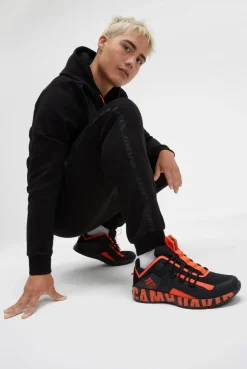 Urban Running Sneaker mit Logo Design neon orange | 44