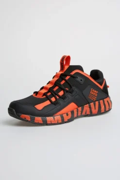 Urban Running Sneaker mit Logo Design neon orange | 44