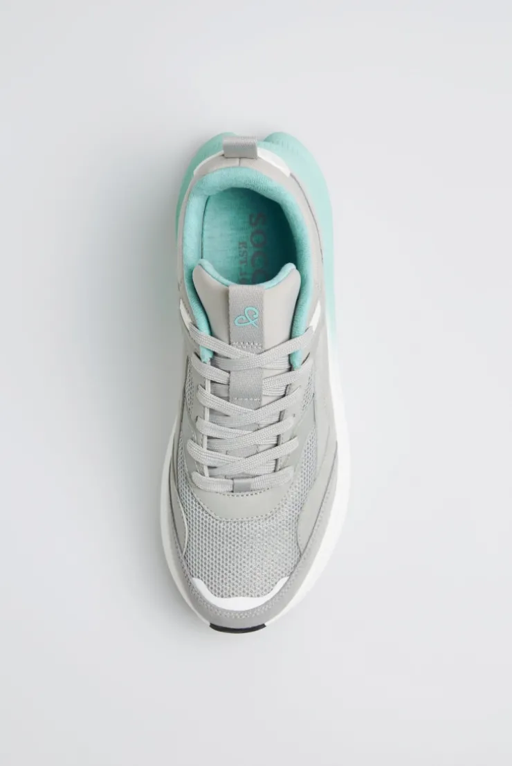 Wedge Sport Sneaker mit Dip-Dye-Sohle gray