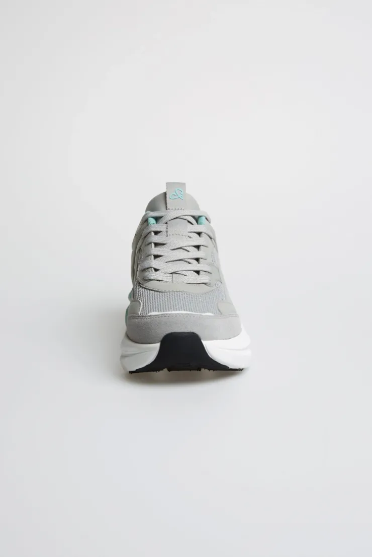 Wedge Sport Sneaker mit Dip-Dye-Sohle gray