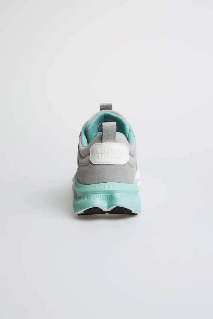 Wedge Sport Sneaker mit Dip-Dye-Sohle gray