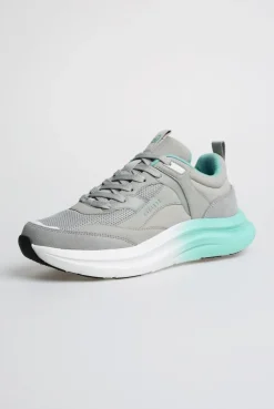 Wedge Sport Sneaker mit Dip-Dye-Sohle gray
