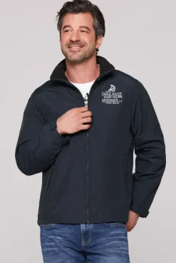 Windjacke mit kleinen Logo-Stickereien navy | XXXL