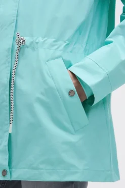 Wind- und Wetterjacke mit Kapuze new aqua | XS