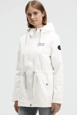 Wind- und Wetterjacke mit Kapuze ivory