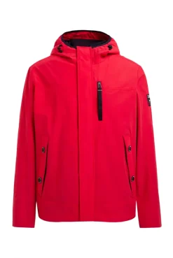 Wind- und Wetterjacke mit Kapuze summer red