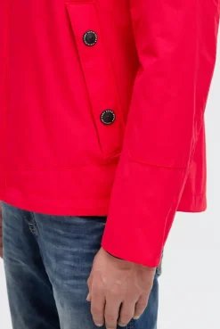 Wind- und Wetterjacke mit Kapuze summer red