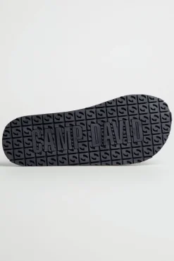 Zehensandale mit Surf Print blue navy